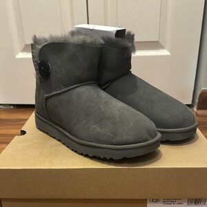 UGG Grey Suede Boots